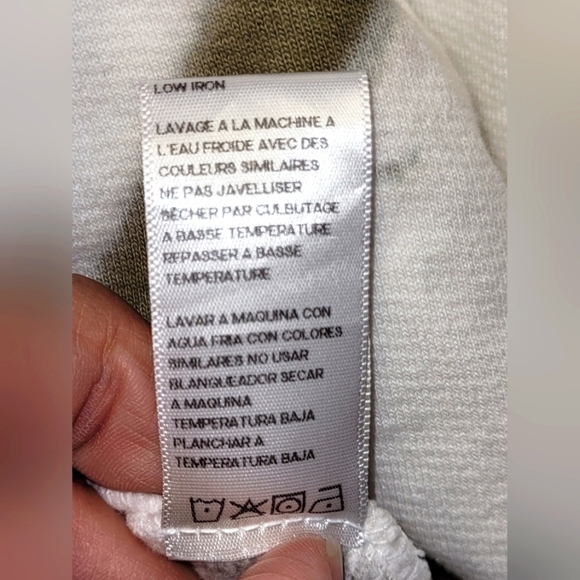 GOOD AMERICAN Tie-dyed Army Green cotton-fleece sweatshirt Size 5, 12 US - Picture 12 of 16